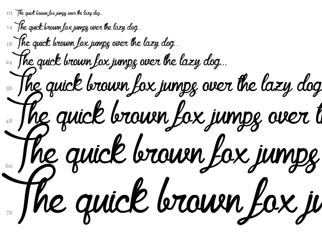 Mf Queen Leela font waterfall